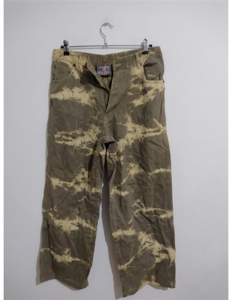 Pantaloni 3/4 tip jeans cu imprimeu