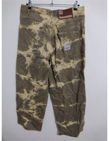 Pantaloni trei sferturi tip jeans cu imprimeu
