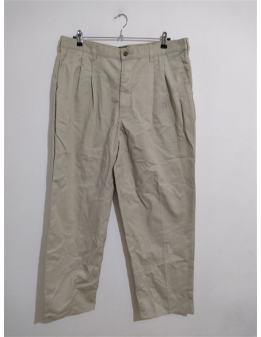 Pantaloni lungi casual bej material usor