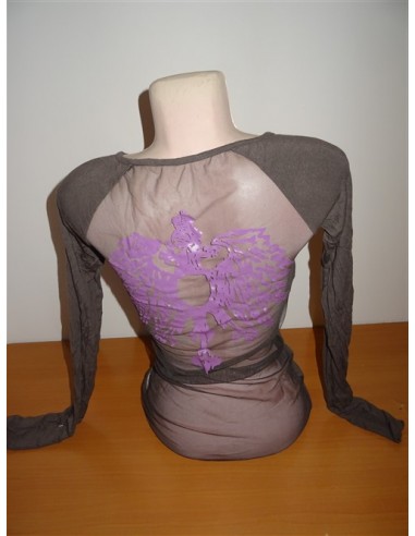 Bluza decoltata cu saptele transparent Lee Cooper