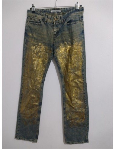 Jeans dama cu imprimeu lucios Fornarina