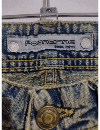Jeans dama cu imprimeu lucios Fornarina