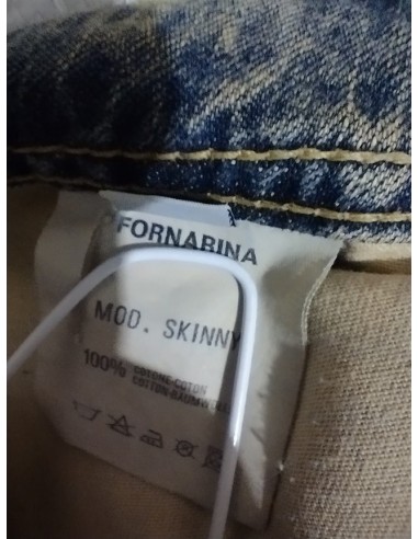 Jeans dama cu imprimeu lucios Fornarina