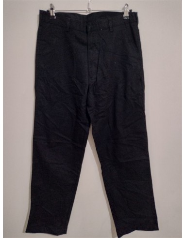 Pantaloni negri amestec bumbac George