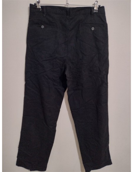 Pantaloni negri amestec bumbac George