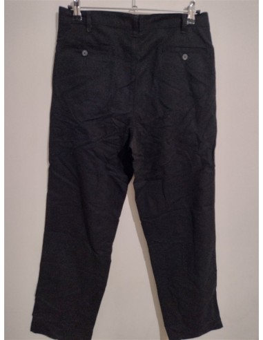 Pantaloni negri amestec bumbac George