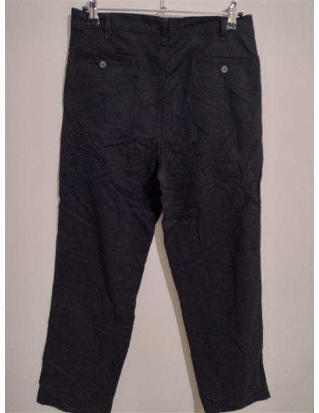Pantaloni negri amestec bumbac George