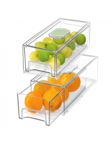 Set 2 cutii depozitare frigider legume si fructe