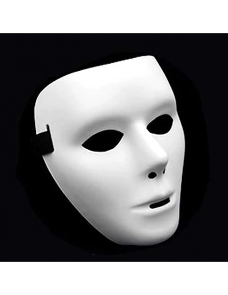 Masca Halloween pentru toata fata, alba simpla