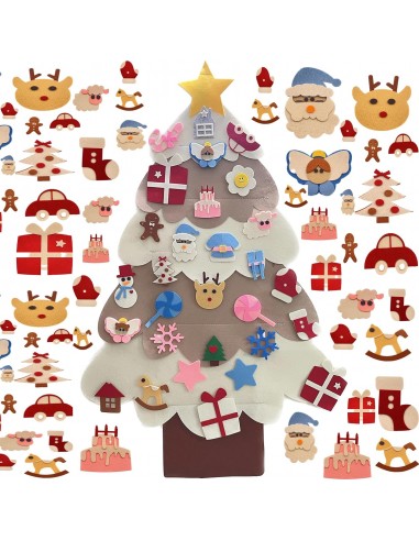 Brad de craciun decorativ din fetru cu...