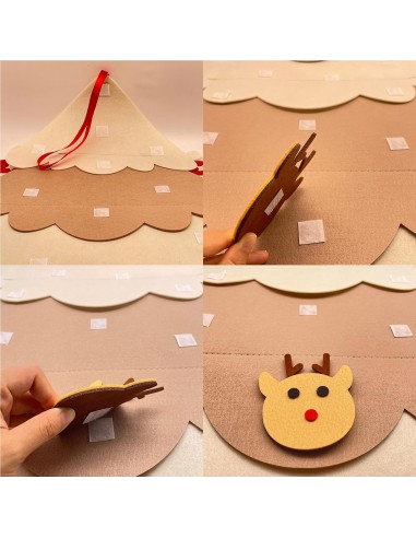 Brad de craciun decorativ din fetru cu...