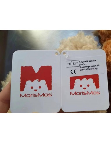 Jucarie plus MorisMos, catel 60 cm cu 4 pui