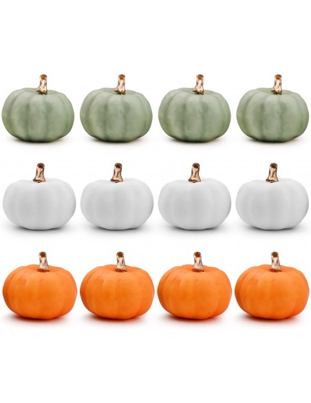 Set de 12 dovleci decorativi de toamna