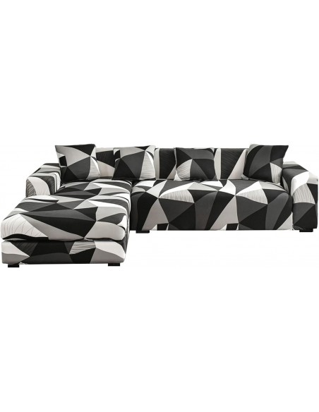 Set huse de canapea coltar SHANNA forme geometrice