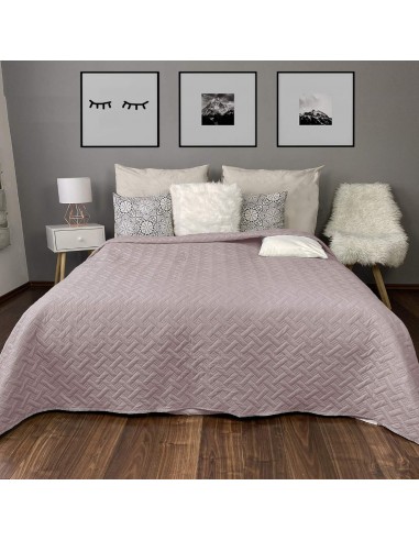 Cuvertura de pat HomeLevel 200x220, Old Rose cu model