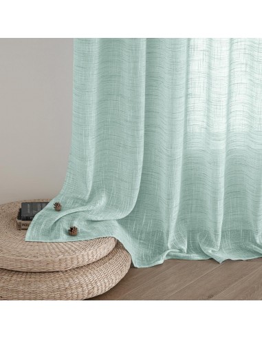 MIULEE Set de 2 Perdele Voile semitransparente...