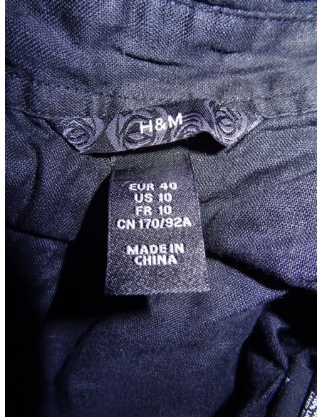 Camasuta de blugi fara maneci dama H&M
