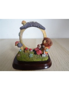 Figurina decorativa ciupercuta cu leu