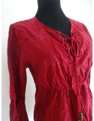 Bluza tip camasa lunga cu snur la gat H&M