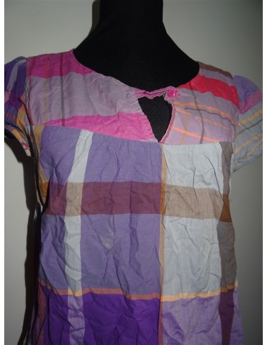 Tricou maneca scurta dama multicolor