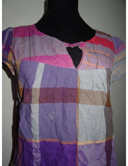 Tricou maneca scurta dama multicolor