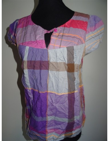 Tricou maneca scurta dama multicolor