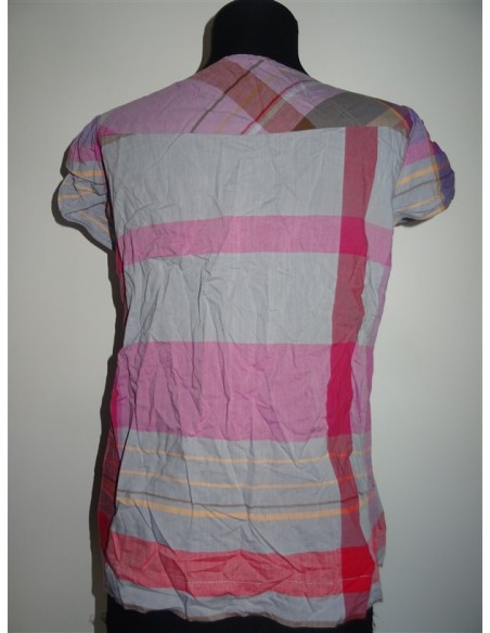 Tricou maneca scurta dama multicolor