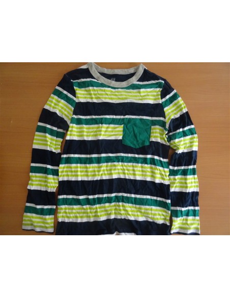 Bluza baietel maneca lunga cu dungi colorate H&M