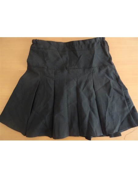 Fusta scurta neagra pliuri dama