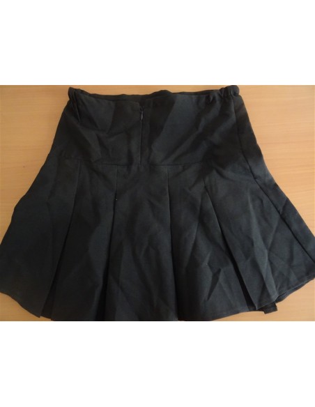 Fusta scurta neagra pliuri dama