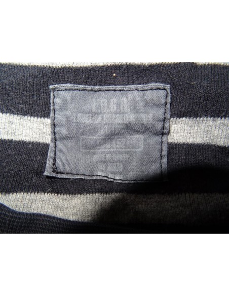 Bluza dungi alb cu negru maneca lunga L.O.G.G