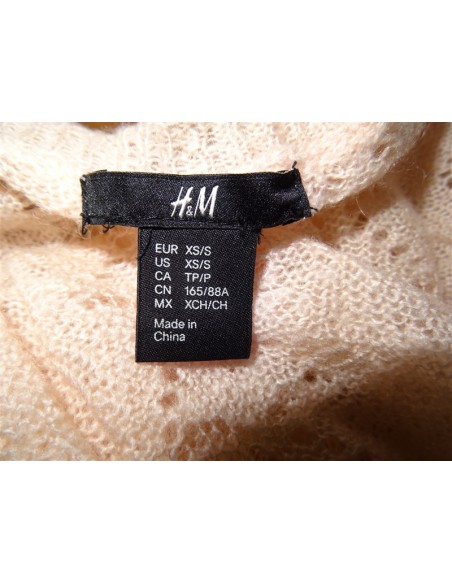 Cardigan tricotat dama H M, roz
