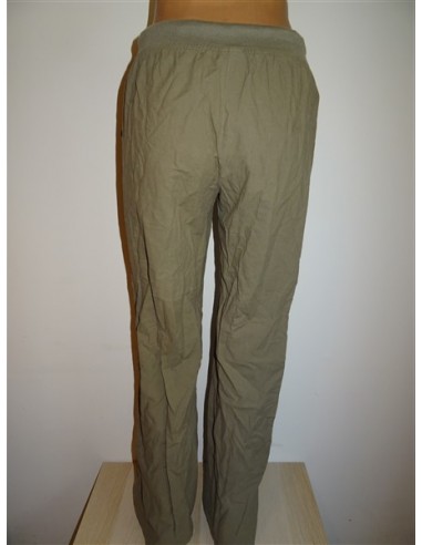 Pantalon lung bej dama Lam SS