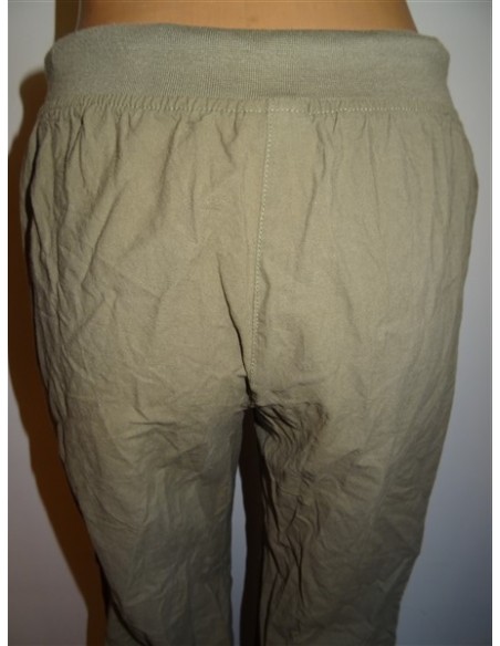 Pantalon lung bej dama Lam SS