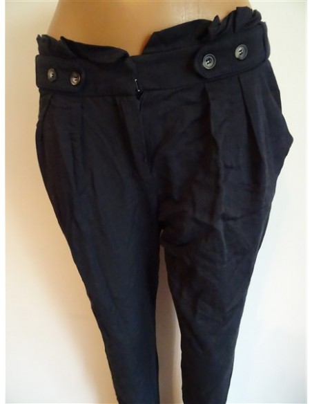 Pantalon lung negru dama casual