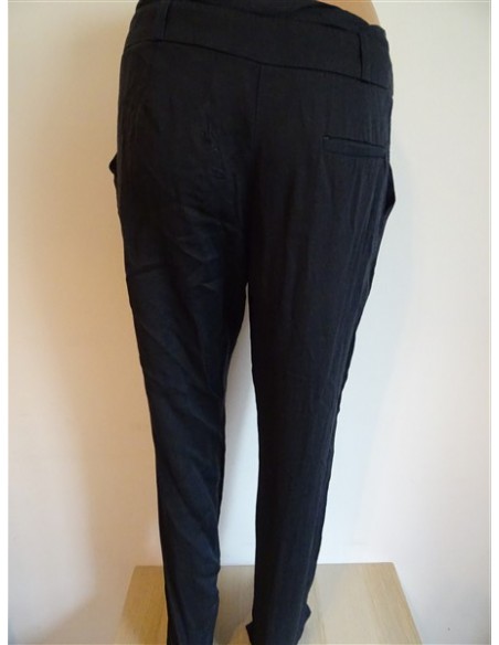 Pantalon lung negru dama casual
