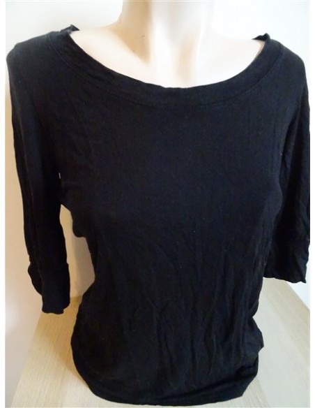 Bluza neagra dama maneca trei sferturi
