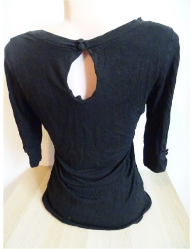 Bluza neagra dama maneca trei sferturi