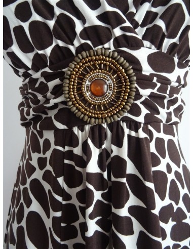 Rochie animal print cu bretele EN FOCUS