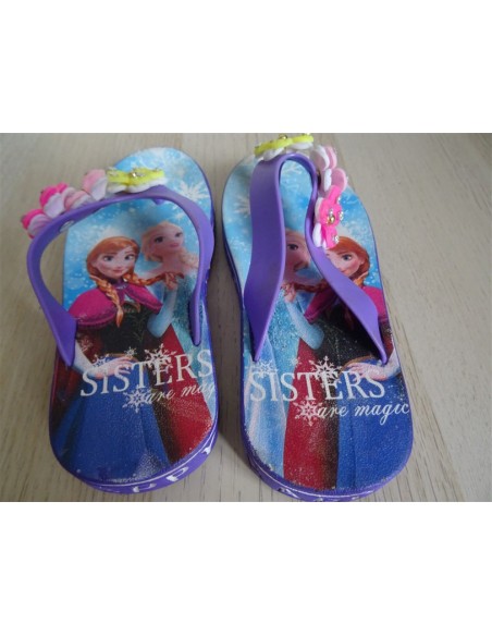 Papucei intre degete pentru fetite cu Anna si Elsa