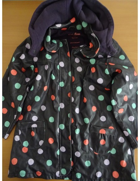 Geaca buline colorate fetita cu gluga Lisa Rose