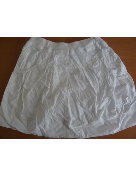 Fusta alba scurta fetita NKY