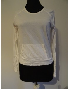 Bluza sport alba maneca lunga dama Gap